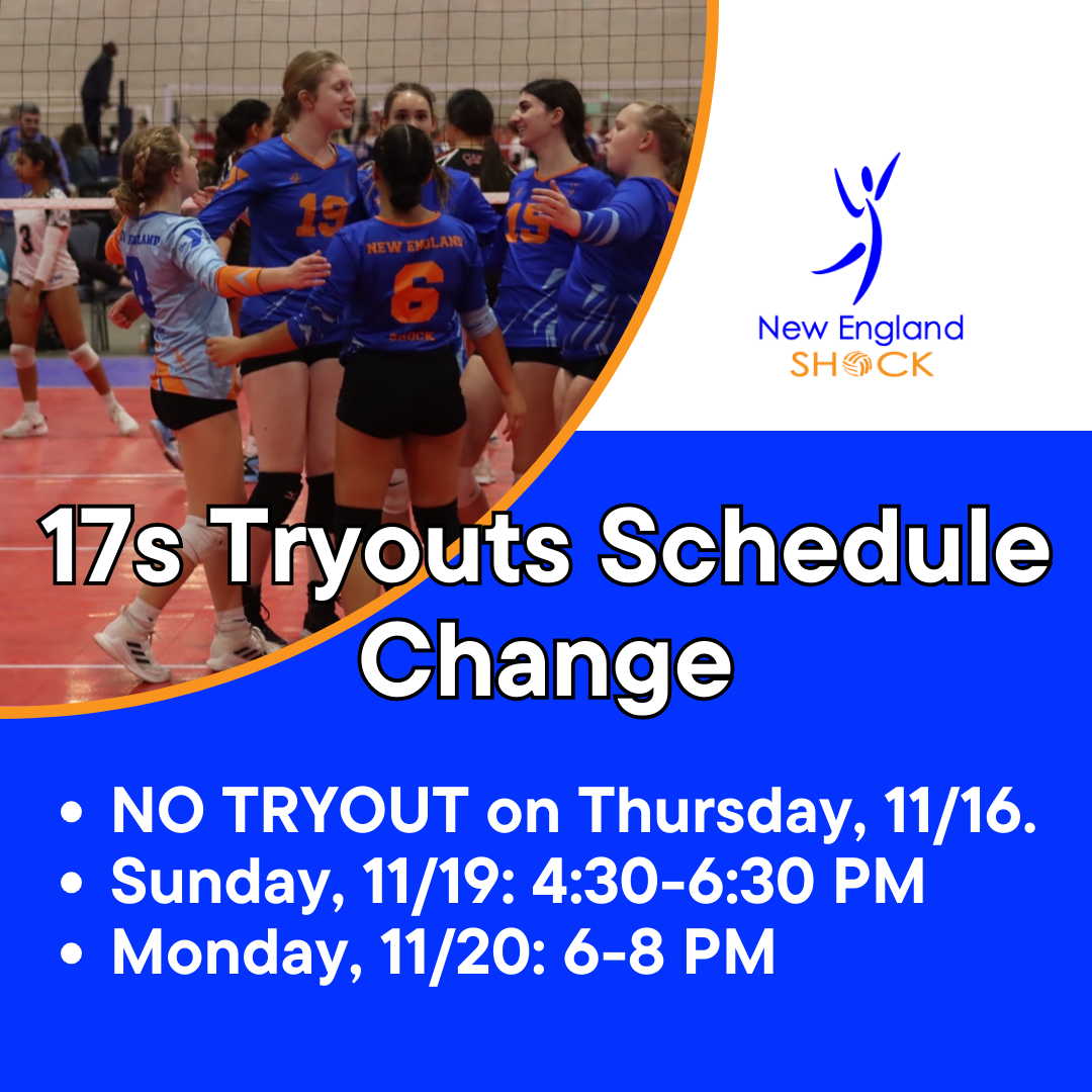 Tryouts Form New England Shock Volleyball